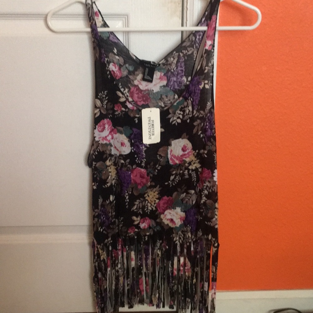 Forever 21 Floral Tank Top